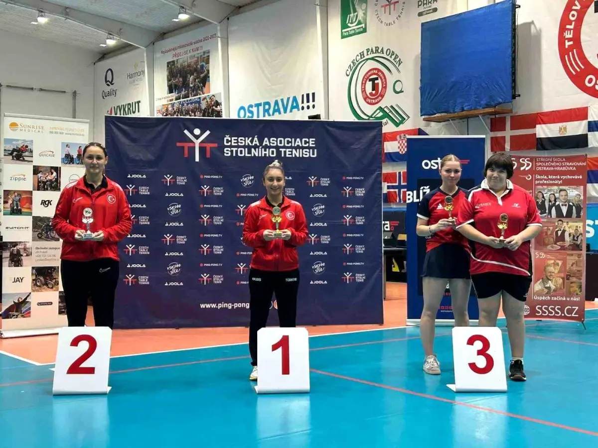 Sümeyra Türk, Çek Cumhuriyeti'nde Masa Tenisi Turnuvasında Başarı Elde Etti
