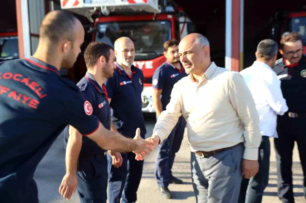 Başkan Söğüt, Orman Yangınlarına Müdahale Eden Ekipleri Ziyaret Etti