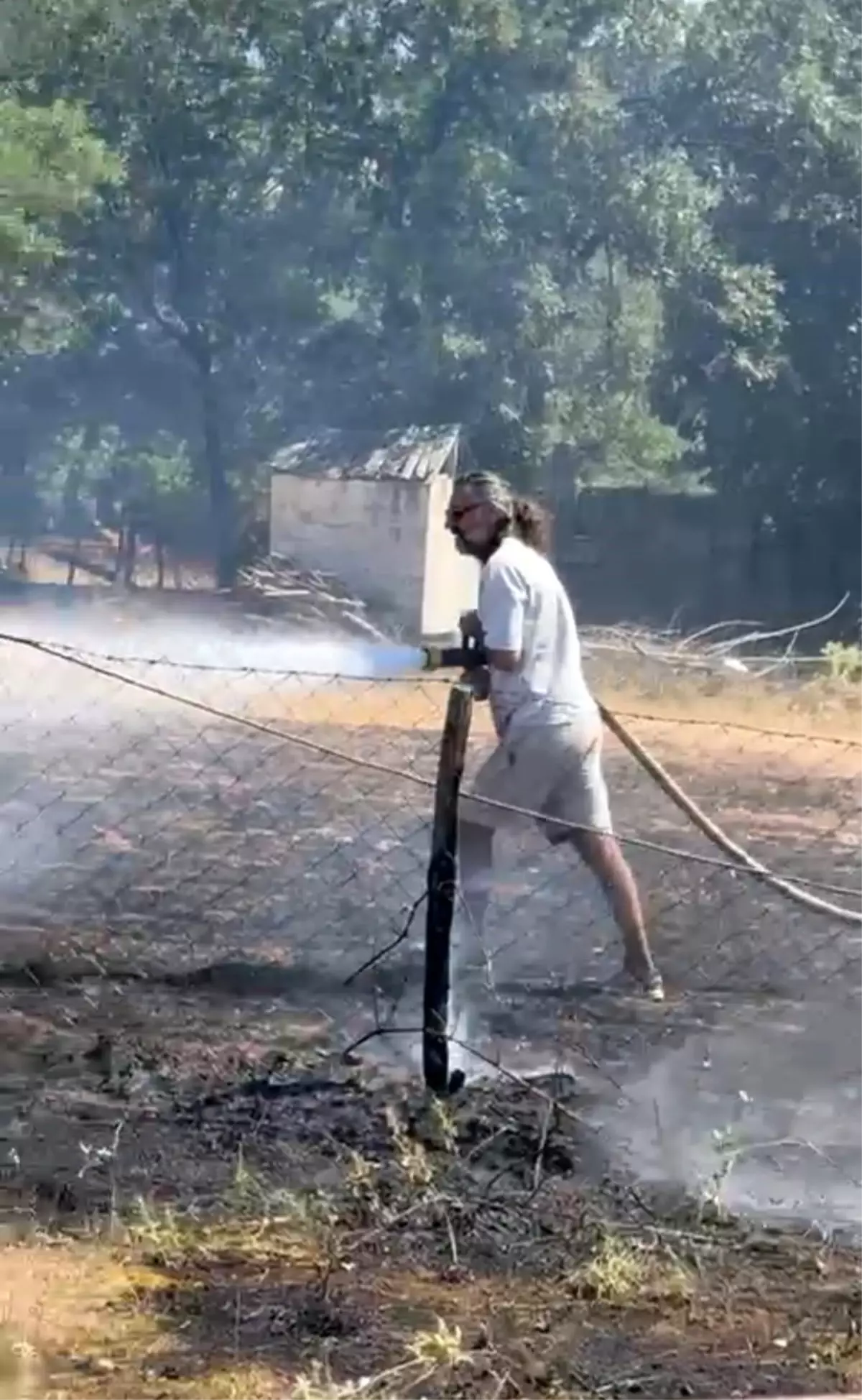 Kenan Çoban'dan Yangın Söndürme Destanı