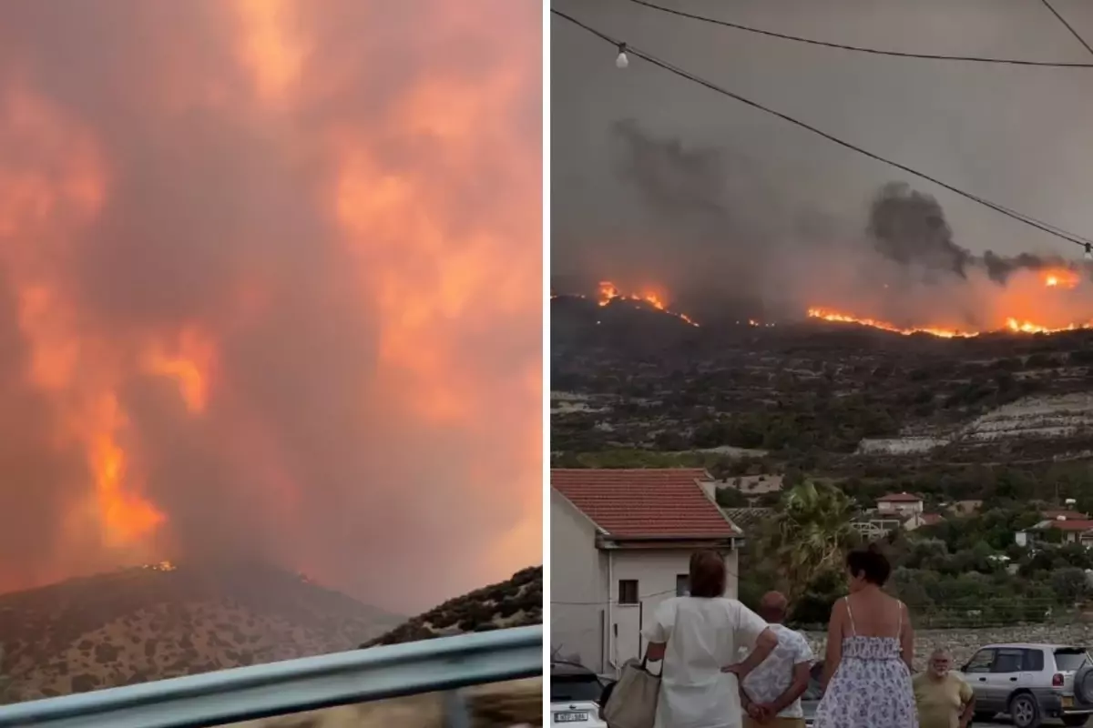 Kıbrıs'ta yangın felaketi: 2 kişi araçta yanarak öldü, lüks villalar kül oldu